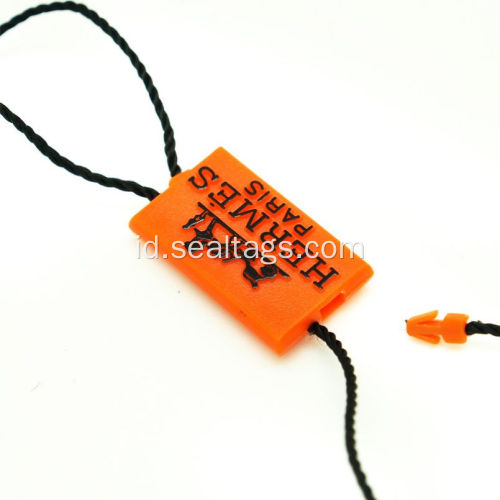 Logo hot seal stampling tag plastik